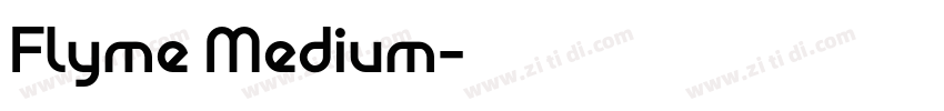 Flyme Medium字体转换